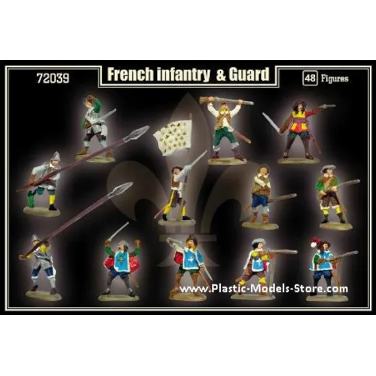 Us Stock French Infantry And Guard 1/72 Mars Figures 72039