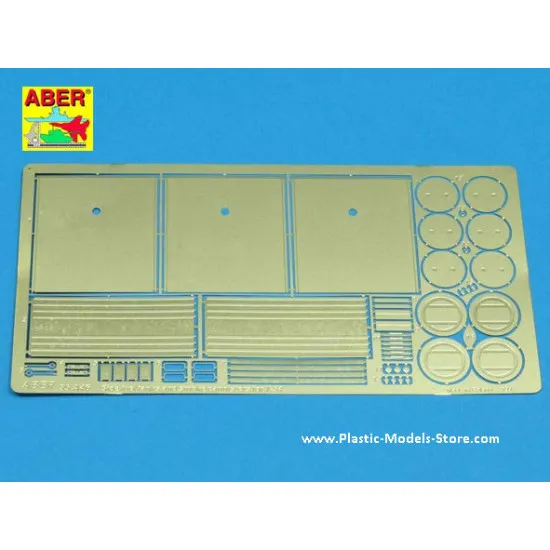 Side fuel tanks and smoke cannisters for T-34 & IS-2 WWII Photo-Etched set 1/35 Aber 35A046