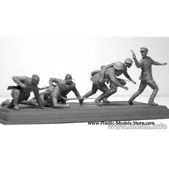 Counterattack, Soviet Infantry, Summer 1941 WWII 1/35 Master Box 3563