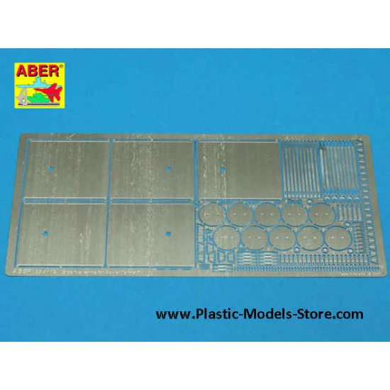 Side fuel tanks for Soviet Tanks KV type photo-etched set 1/35 Aber 35A112 Side fuel tanks for Soviet Tanks KV type photo-etched set 1/35 Aber 35A112