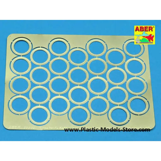 Rings between road wheels for Pz.III & Stug.III photo-etched set 1/35 Aber 35A052