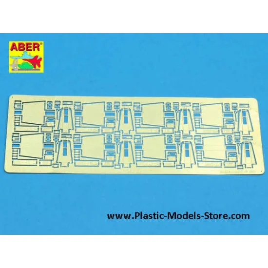 Ammo boxes for German MG 34 & MG 42 PE set 1/35 Aber 35A071 Ammo boxes for German MG 34 & MG 42 PE set 1/35 Aber 35A071