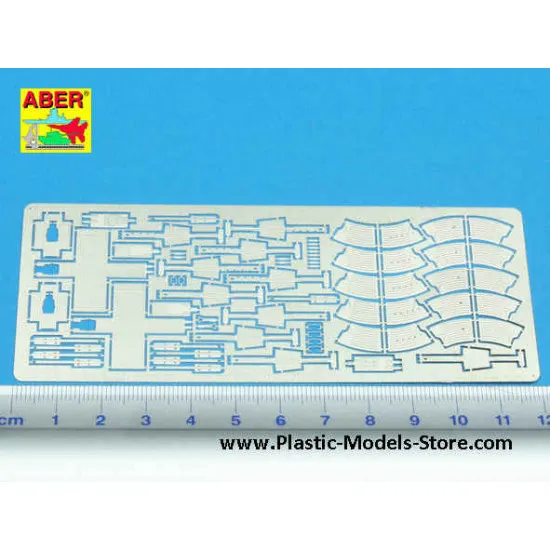 Magazines ammo boxes for German Flak 30 38 photo-etched set 1/35 Aber 35A089