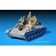 GERMAN ARTILLERY TRACTOR T-70(R) AND 7,62CM FK 288(R) W/CREW PLASTIC MODEL KIT SCALE 1/35 MINIART 35039