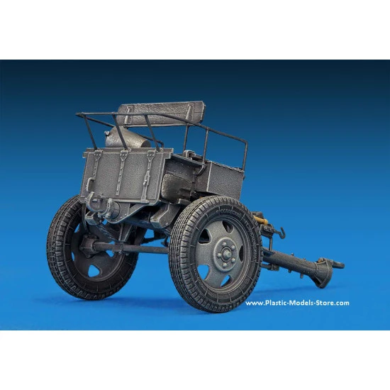 GERMAN ARTILLERY TRACTOR T-70(R) AND 7,62CM FK 288(R) W/CREW PLASTIC MODEL KIT SCALE 1/35 MINIART 35039