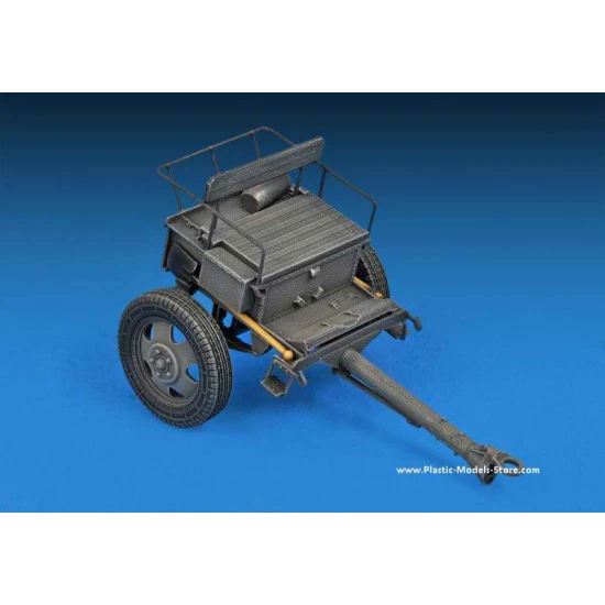 GERMAN ARTILLERY TRACTOR T-70(R) AND 7,62CM FK 288(R) W/CREW PLASTIC MODEL KIT SCALE 1/35 MINIART 35039