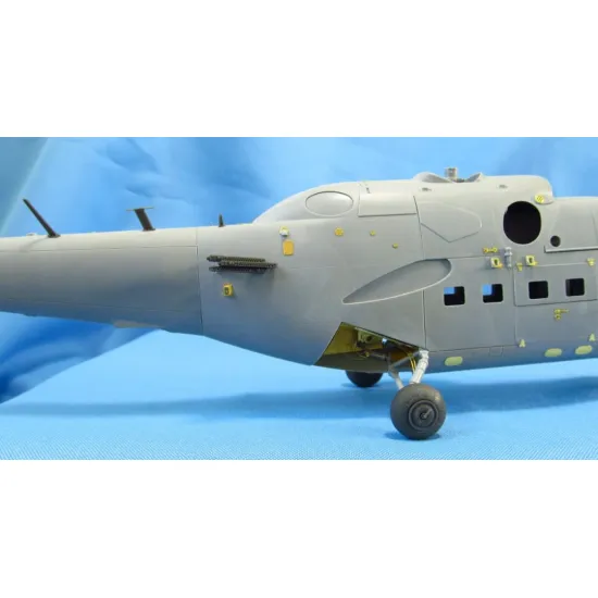 Us Stock Metallic Details Mdr4878 - 1/48 Mi-24. Exterior Zvezda Scale Model Kit