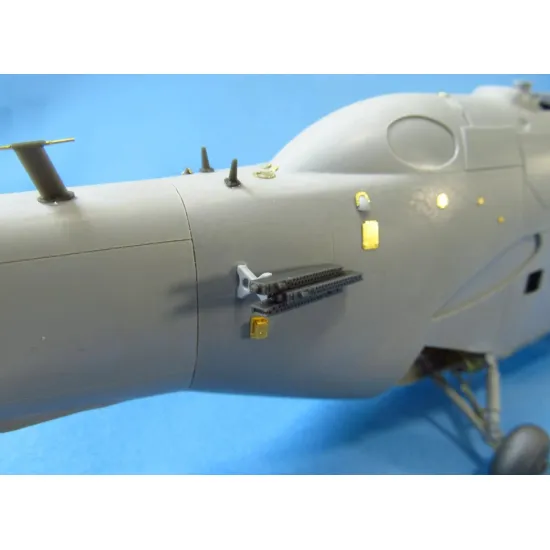 Us Stock Metallic Details Mdr4878 - 1/48 Mi-24. Exterior Zvezda Scale Model Kit