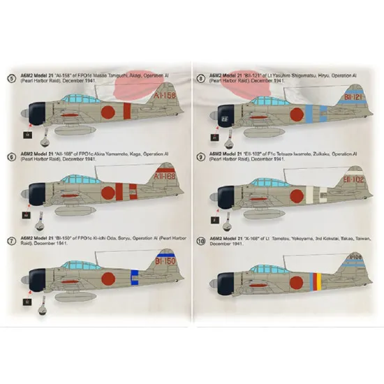 Print Scale 72-426 - 1/72 A6M Zero-Sen Aces Part 1 NEW decal for plastic model