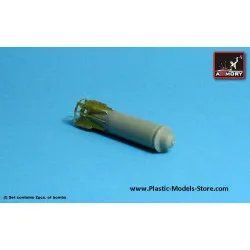 FAB-1500M-54 1500kg bomb (2pcs.) for MIG SU YAK RESIN 1/72 Armory ACA7264a