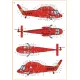 Us Stock Clear Prop Cpd72001 - 1/72 Uh-2/Sh-2 Seasprite Early Version Decal For Model