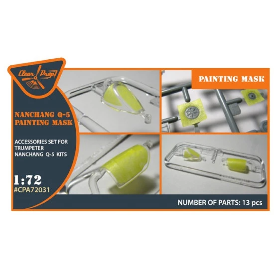 Clear Prop CPA72031 - 1/72 Nanchang Q-5 - Trumpeter (all versions) painting mask