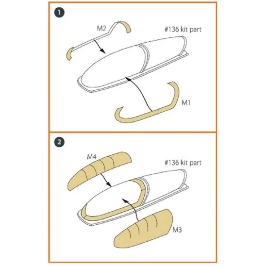 Clear Prop CPA72038 - 1/72 F-16B/D twin seater for REVELL kit painting mask