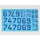 Foxbot 32-017 - 1/32 Numbers for Su-27UBM-1, Part II decal for aircraft model