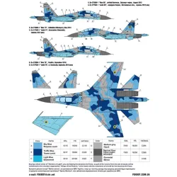 Us Stock Foxbot 48-068 1/48 Numbers For Su-27ubm-1 Decal For Aircraft Plastic Model