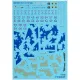 Us Stock Foxbot 144-002 - 1/144 Decals For Digital Su-27s/P Scale Model Kit