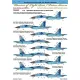 Us Stock Foxbot 144-002 - 1/144 Decals For Digital Su-27s/P Scale Model Kit