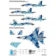 Us Stock Foxbot 144-002 - 1/144 Decals For Digital Su-27s/P Scale Model Kit