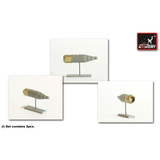 32x57mm UB-32M mod.1972 unguided rocket pod RESIN 1/72 Armory ACA7211c