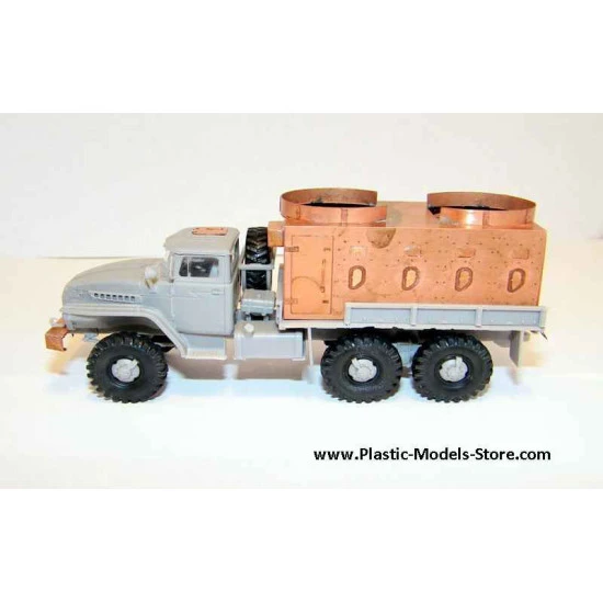 Ural-4320 armoured guntruck with barbetts - military formations of the Ministry of Internal Affairs of Russian Federation (Chechen Republic) Photo-Etched set 1/72 Armory pe7210