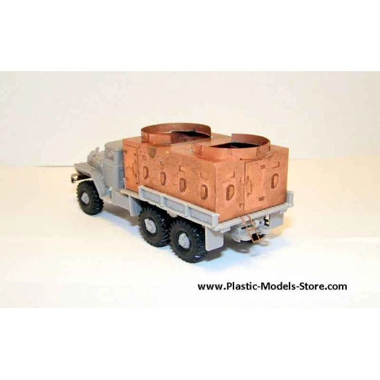 Ural-4320 armoured guntruck with barbetts - military formations of the Ministry of Internal Affairs of Russian Federation (Chechen Republic) Photo-Etched set 1/72 Armory pe7210
