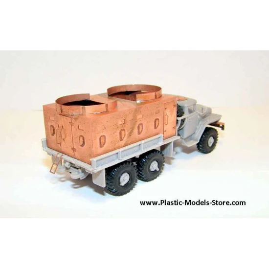 Ural-4320 armoured guntruck with barbetts - military formations of the Ministry of Internal Affairs of Russian Federation (Chechen Republic) Photo-Etched set 1/72 Armory pe7210