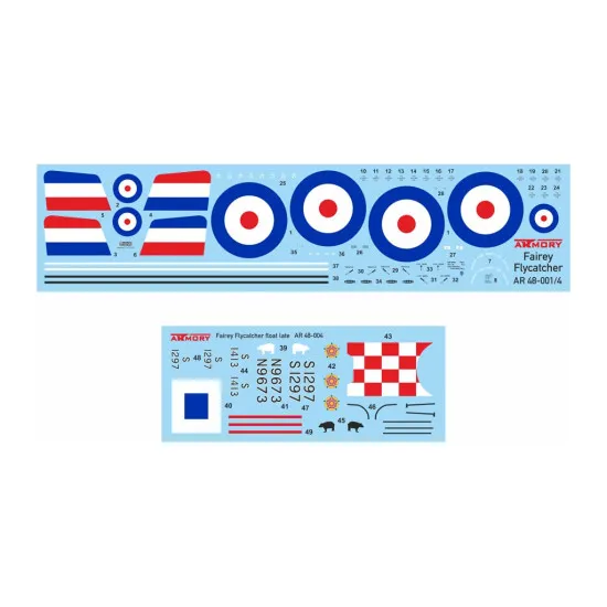 Armory Ar48004 - 1/48 Fairey Flycatcher, British Interwar Faa Floatplane Fighter