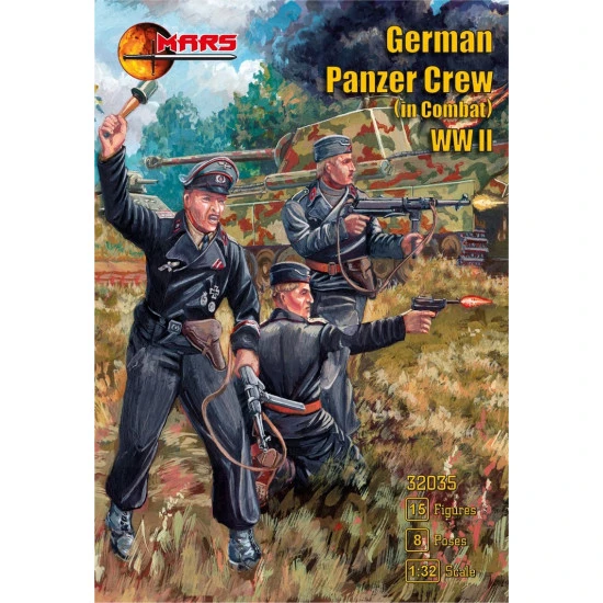 Mars Figures 32035 - 1/32 German Panzer Crew (in Combat) WWII scale model kit
