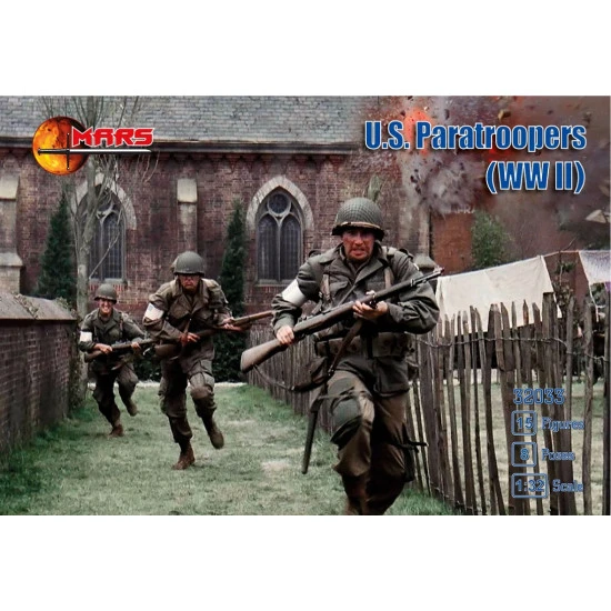 Mars Figures 32033 - 1/32 U.S. Paratroopers (WWII) figures plastic model scale