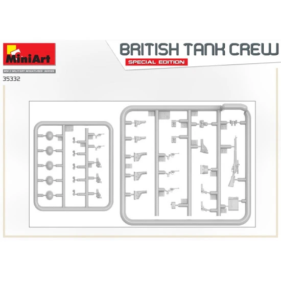 Miniart 35332 - 1/35 scale British tank crew. Special edition scale plastic kit