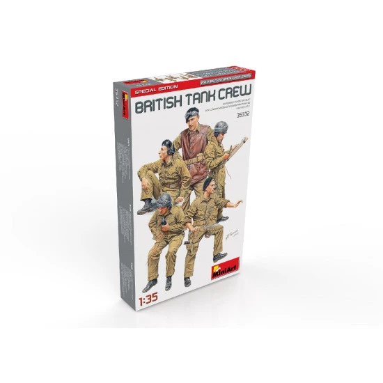 Miniart 35332 - 1/35 scale British tank crew. Special edition scale plastic kit