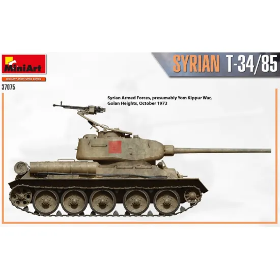 Us Stock Miniart 37075 - 1/35 Scale Syrian T-34/85 Plastic Model Kit Wwii Miniatures