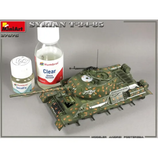 Us Stock Miniart 37075 - 1/35 Scale Syrian T-34/85 Plastic Model Kit Wwii Miniatures