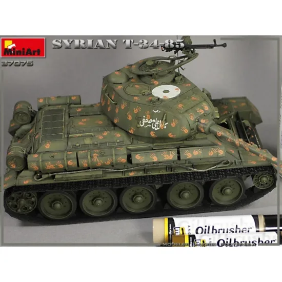 Us Stock Miniart 37075 - 1/35 Scale Syrian T-34/85 Plastic Model Kit Wwii Miniatures