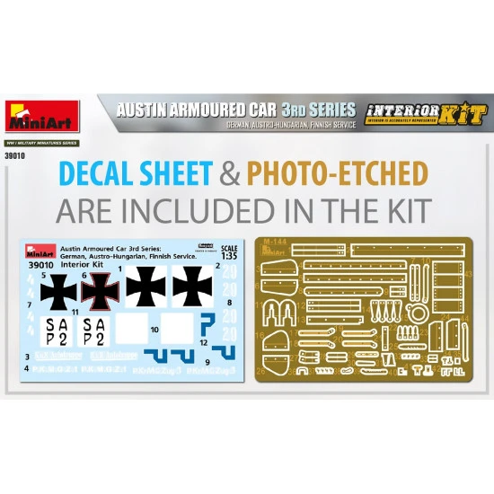 Miniart 39010 - 1/35 Austin Armoured car 3RD Series german austro-hungarian