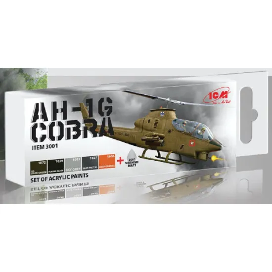ICM 3001 - Set of acrylic headlights for AH - 1G COBRA
