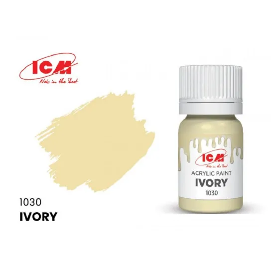 ICM 1030 - Acrylic paint, Ivory. Volume, ml: Waterproof