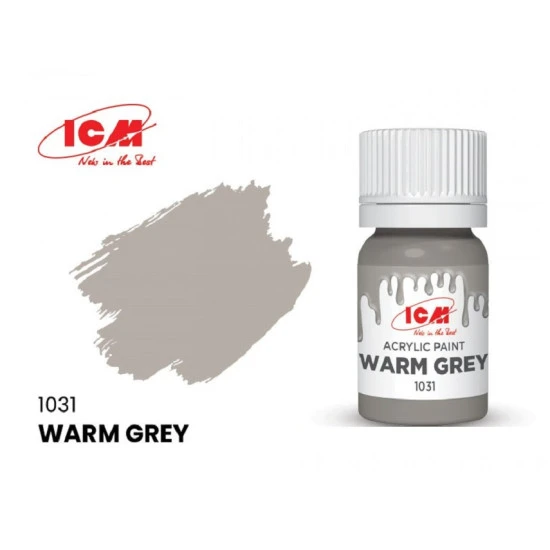 ICM 1031 - Acrylic paint, Warm Grey. Volume, ml: Waterproof ICM 1031 - Acrylic paint, Warm Grey. Volume, ml: Waterproof