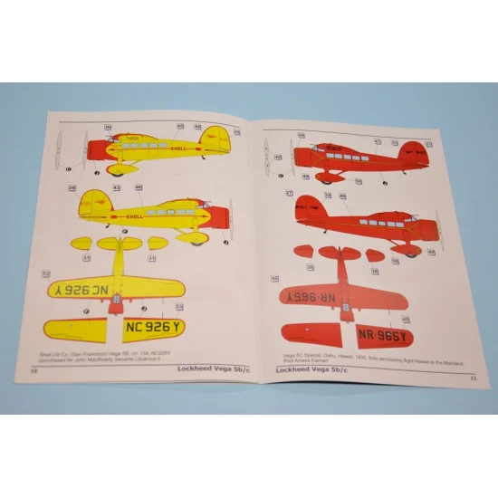 Dora Wings 48024 - 1/48 Lockheed Vega 5C, Airplane scale plastic model kit