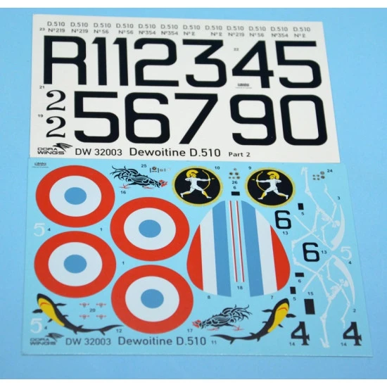 Dora Wings 32003 - 1/32 Dewoitine D.510, Airplane scale plastic model kit