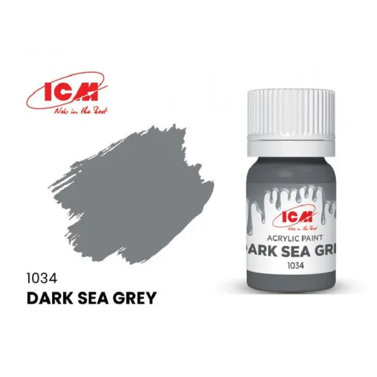 ICM 1034 - Acrylic paint, Dark Sea Grey. Volume, ml: Waterproof