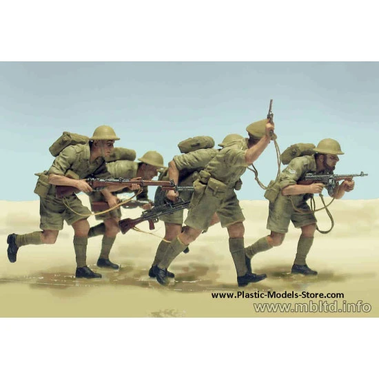 British Infantry North Africa Deset Battle 1/35 Master Box 3580