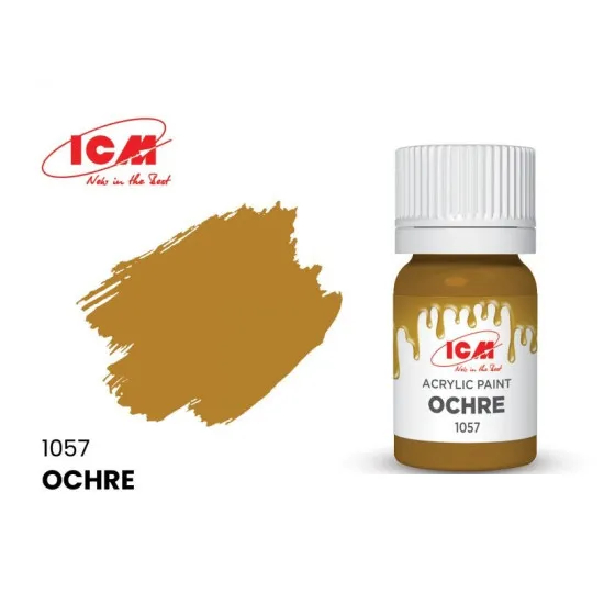 ICM 1057 - Acrylic paint, Ochre. Volume, ml: Waterproof