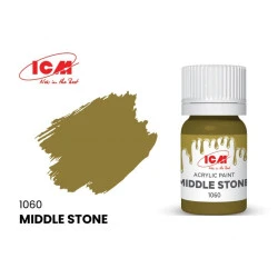ICM 1060 - Acrylic paint, Middle Stone. Volume, ml: Waterproof