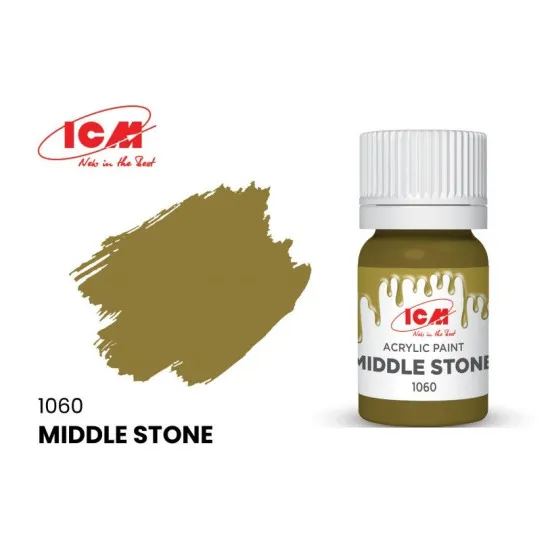 ICM 1060 - Acrylic paint, Middle Stone. Volume, ml: Waterproof ICM 1060 - Acrylic paint, Middle Stone. Volume, ml: Waterproof