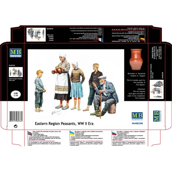 Us Stock Citizentry. Citizens. Civilians East European Wwii 1/35 Master Box 3588