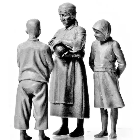 Us Stock Citizentry. Citizens. Civilians East European Wwii 1/35 Master Box 3588