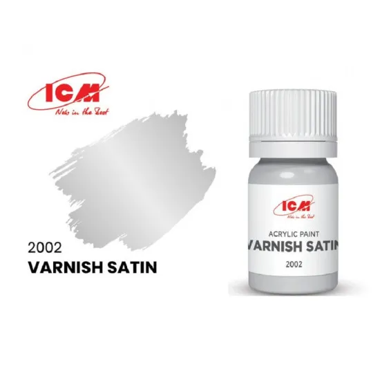 ICM 2002 - Acrylic paint, Varnish Satin. Volume, ml: Top coat for any color