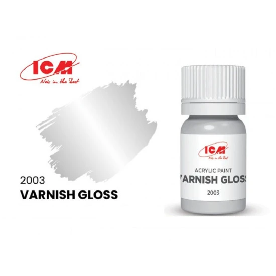 ICM 2003 - Acrylic paint, Varnish Gloss. Volume, ml: Top coat for any color