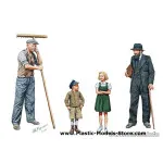 Citizentry. Citizens. Civilians Western Europe WWII 1/35 Master Box 3567